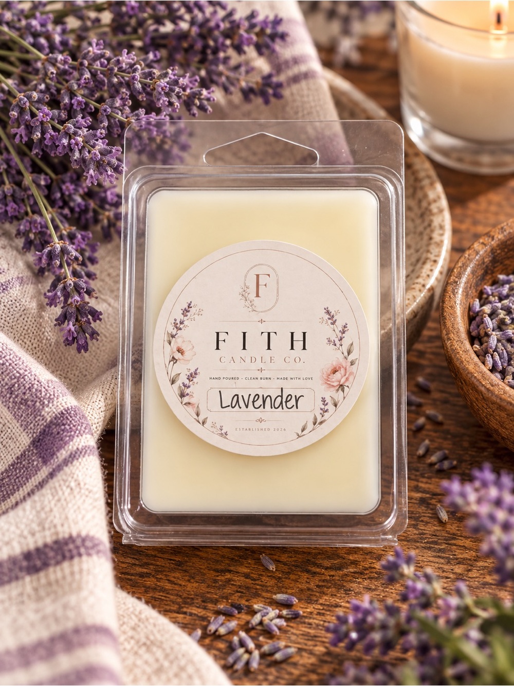 Lavender 100% Organic Soy Artisan wax melts